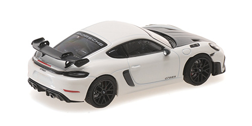 Porsche Cayman GT4 RS 2021 white/black wheels 1:43 Minichamps