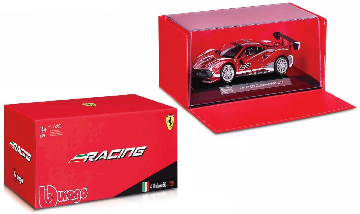 Ferrari 296 GT3 red 1:43 Bburago