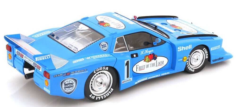 Lancia Beta Montecarlo Gr.5 Fruit of the Loom #1 Heyer DRM ADAC Supersprint Nürburgring 1981 1:18 MCG Modelcar Group