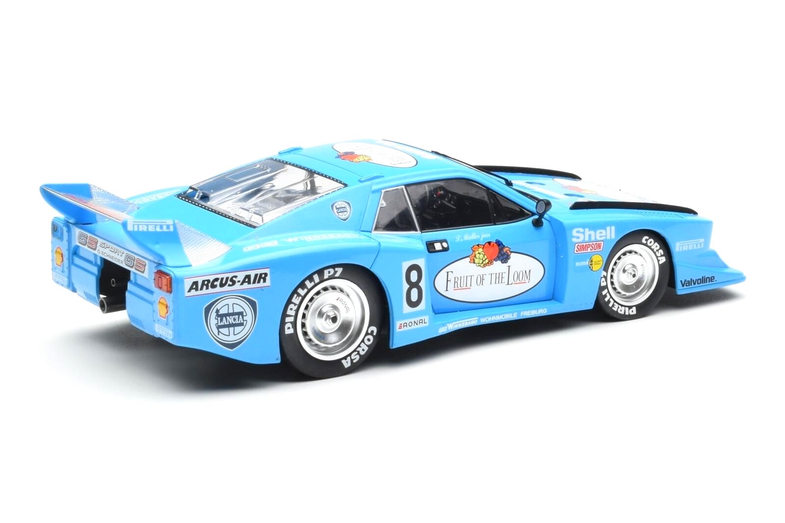 Lancia Beta Montecarlo Gr.5 #8 S.Müller Jr. Fruit of the Loom DRM ADAC Supersprint Nürburgring 1981 1:18 MCG Modelcar Group