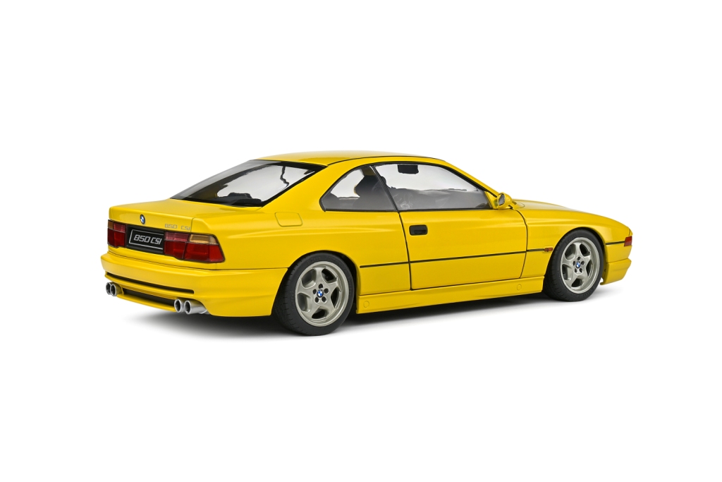 BMW 850 E31 SCI 1990 yellow 1:18 Solido