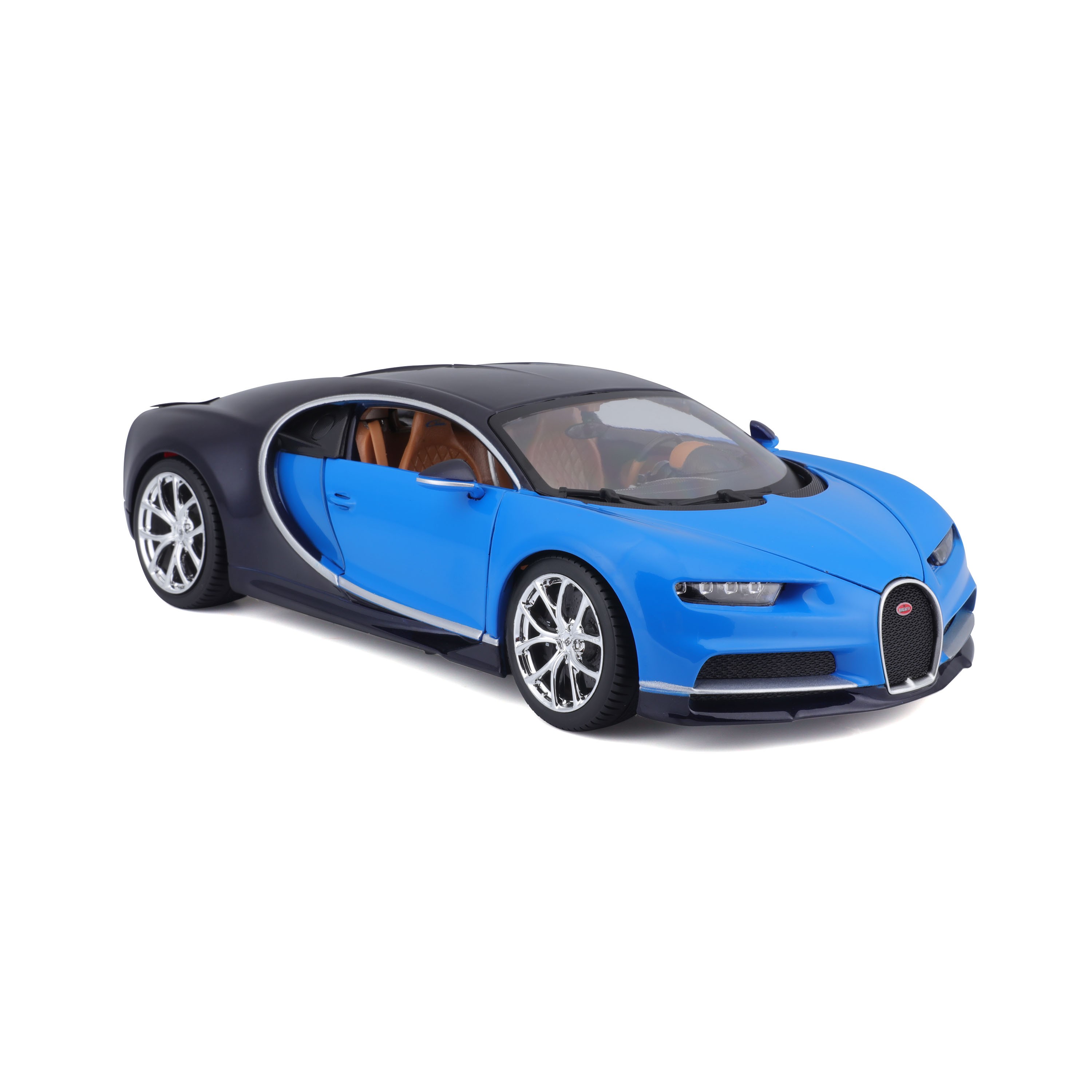 Bugatti Chiron blue/blue 1:18 Bburago