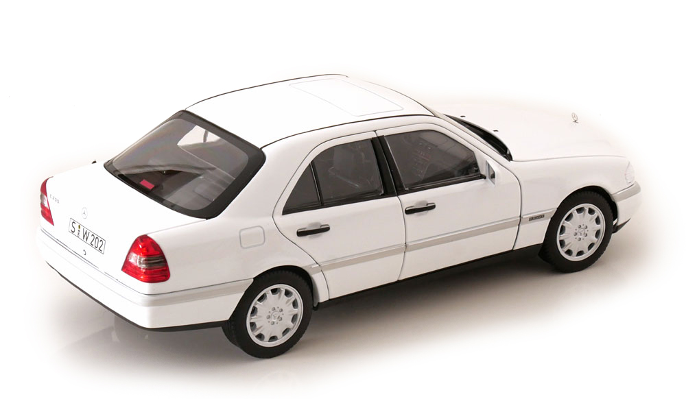 Mercedes-Benz C 200 W202 1993 white 1:18 Norev