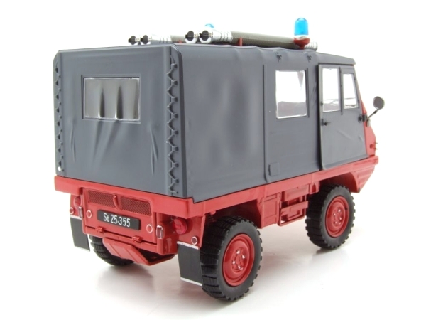 Steyr Puch Haflinger Feuerwehr 1975 red/grey 1:18 Schuco