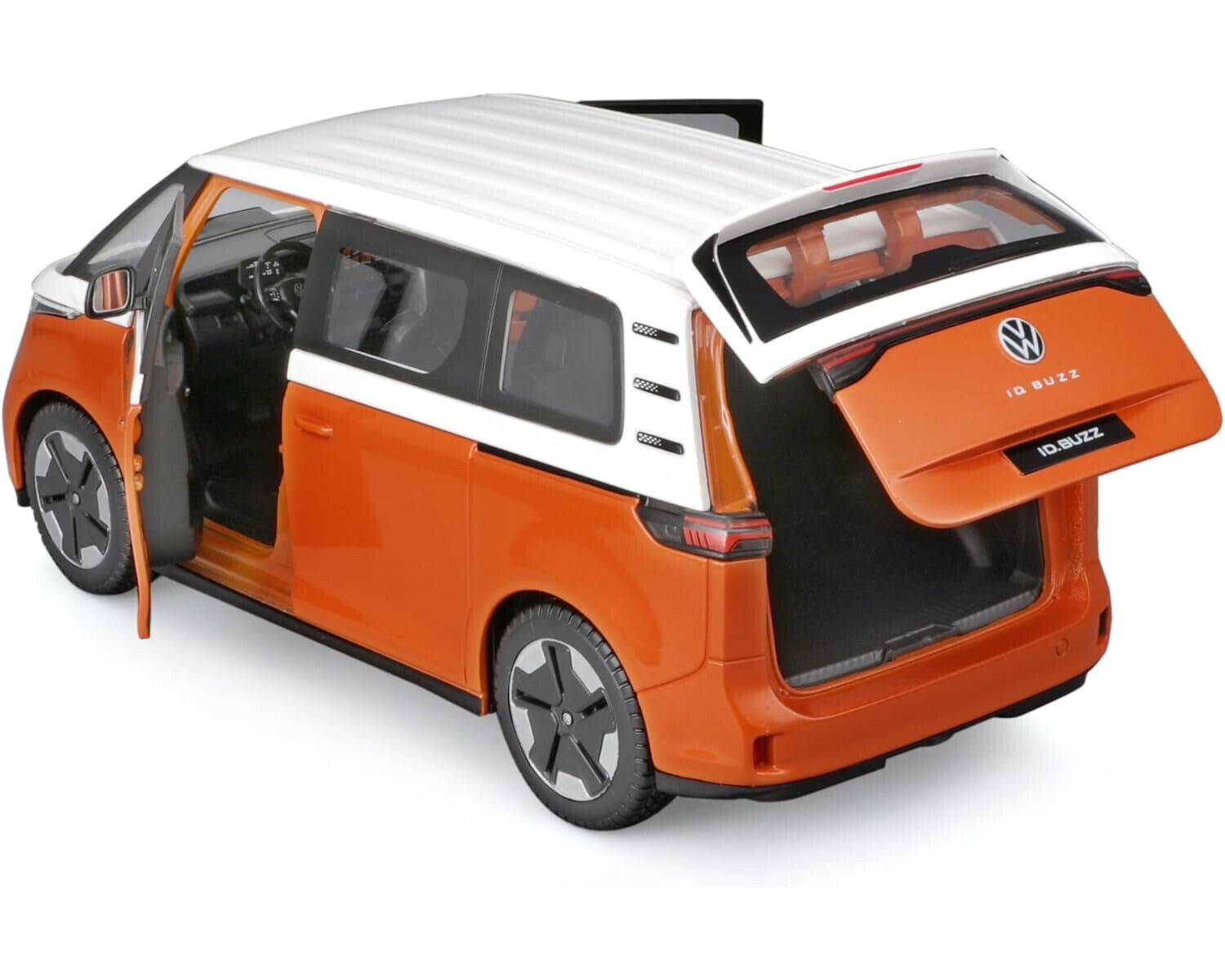 Volkswagen VW ID. Buzz 2023 orange/white 1:24 Maisto