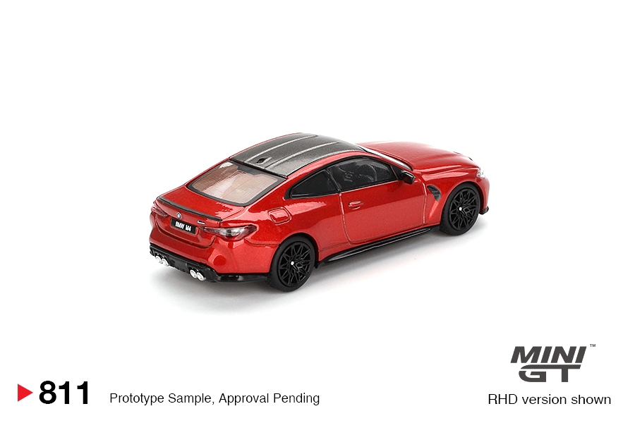 BMW M4 Competition (G82) 2024 Sakhir Orange 1:64 Mini GT