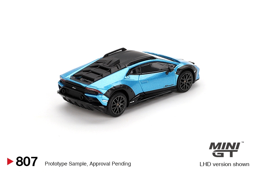 Lamborghini Huracán Sterrato 2023 Blu Aegir 1:64 Mini GT