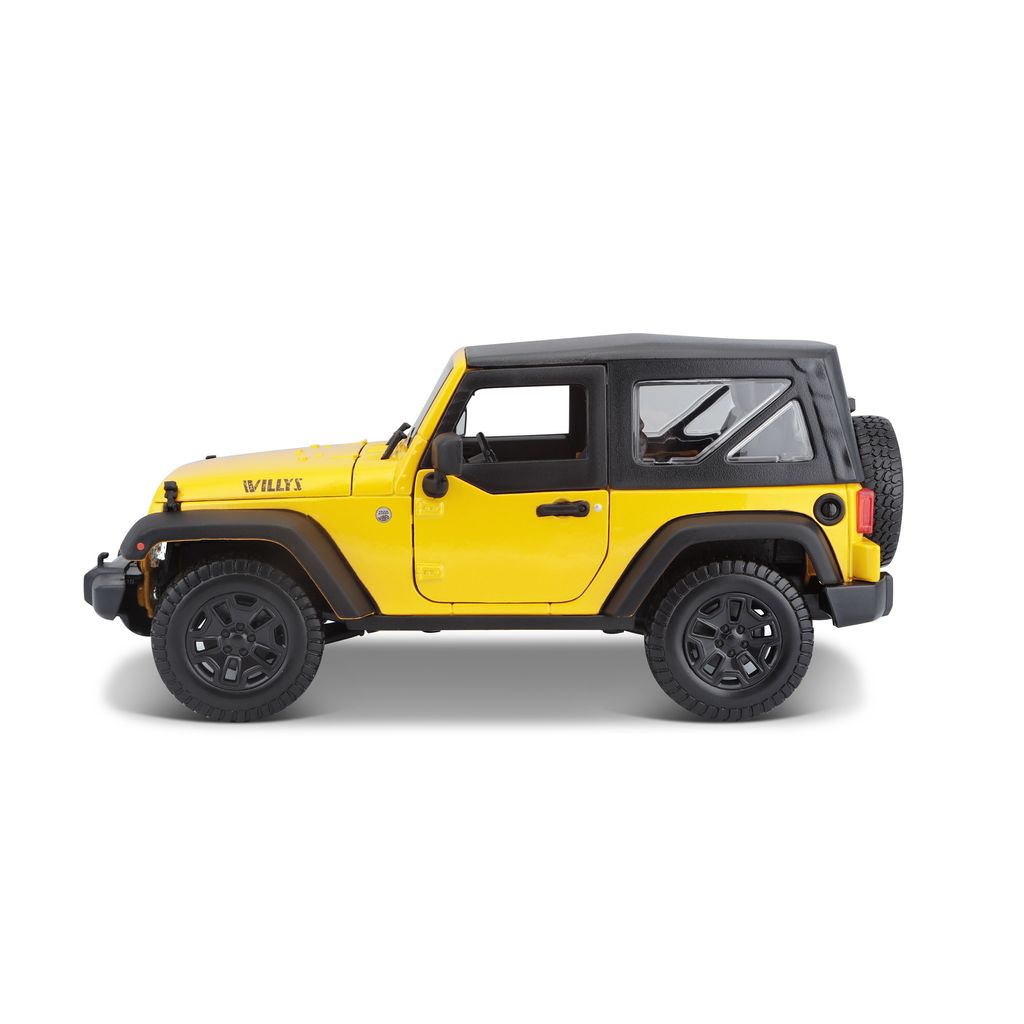Jeep Wrangler 2014 yellow 1:18 Maisto