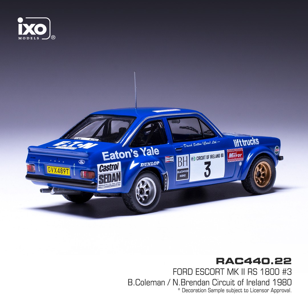 Ford Escord MK II RS 1800 1980 #3 1:43 Ixo Models