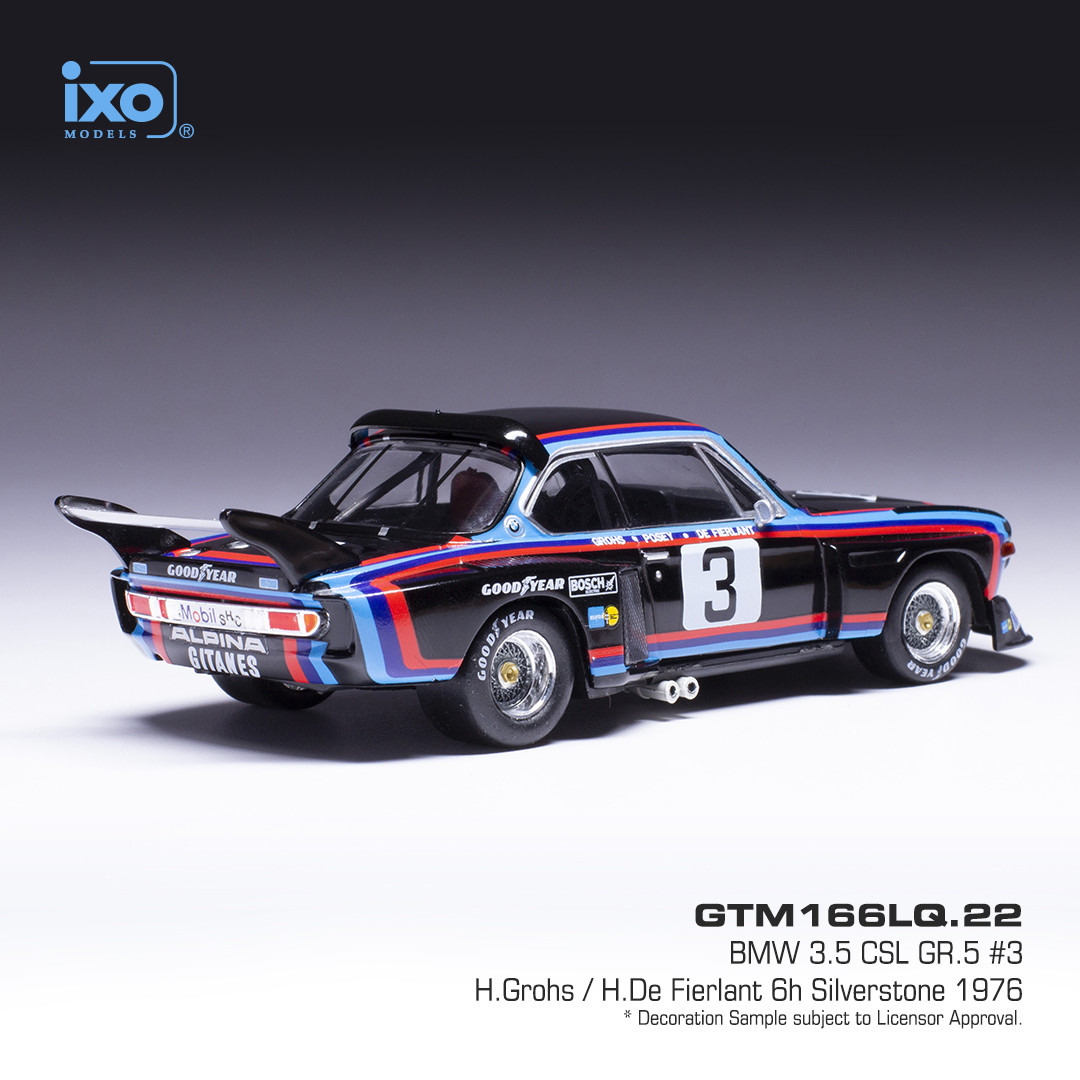 BMW 3.5 CSL #3 Grohs/Fierlant Silverstone 1976 1:43 Ixo Models