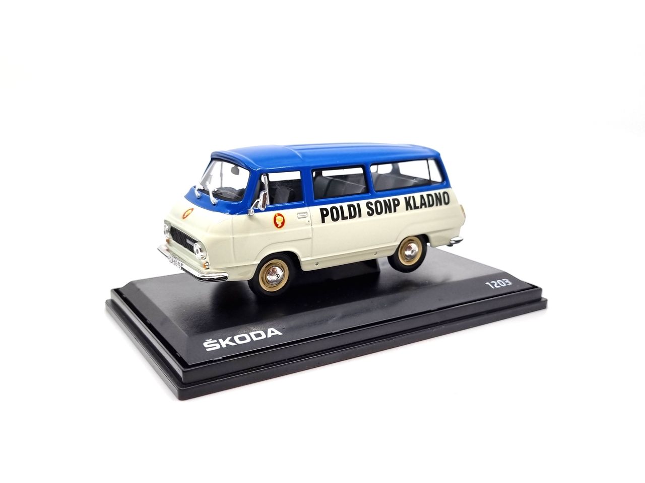 Škoda 1203 Poldi SONP Kladno limitovaná edice "Hokej 88" 1:43 Svět autíček