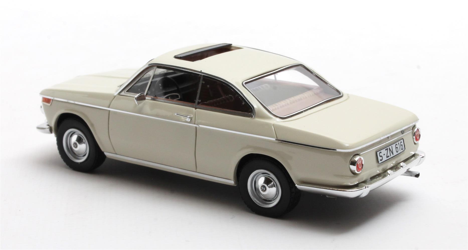 BMW 1602 Baur Coupe 1967 cream 1:43 Matrix Scale Models