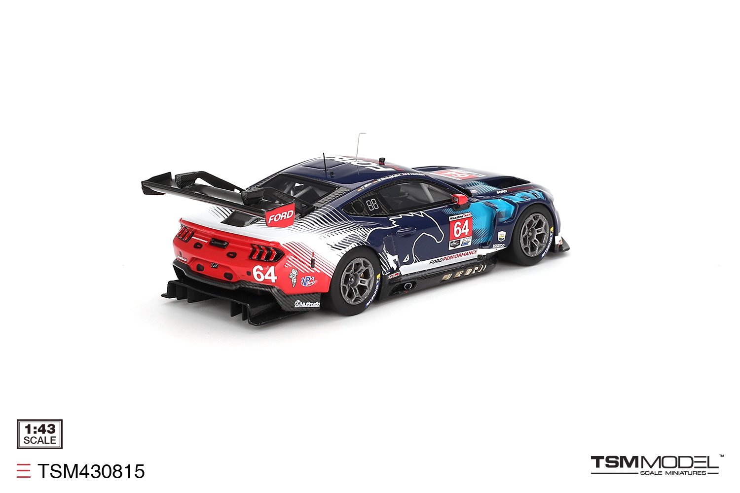 Ford Mustang GT3 #64 Ford Multimatic Motorsports 24H Daytona 2024 1:43 TSM Model