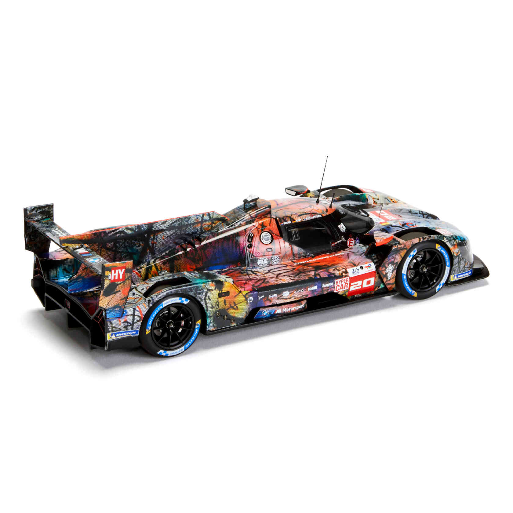 BMW M Hybrid V8 Art Car by Julie Mehretu #20 24h Le Mans 2024 1:18 Spark