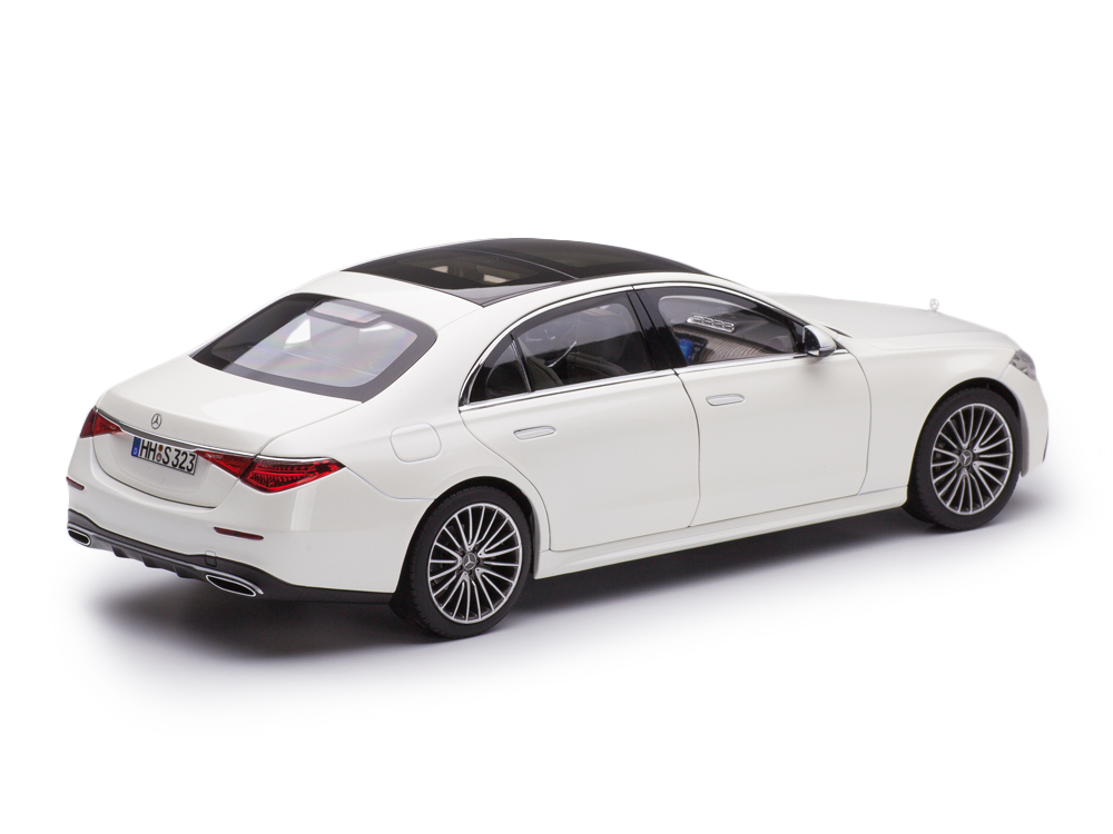 Mercedes-Benz S-Class AMG-Line 2021 white metallic 1:18 Norev