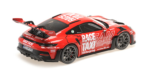 Porsche 911 992 GT3RS 2024 Getspeed Race Taxi red 1:18 Minichamps
