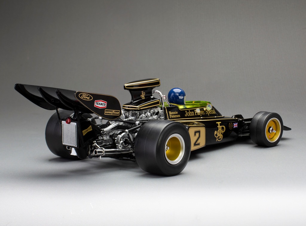 Lotus 72E #2 R.Peterson Winner Monaco GP 1973 1:18 Quartzo