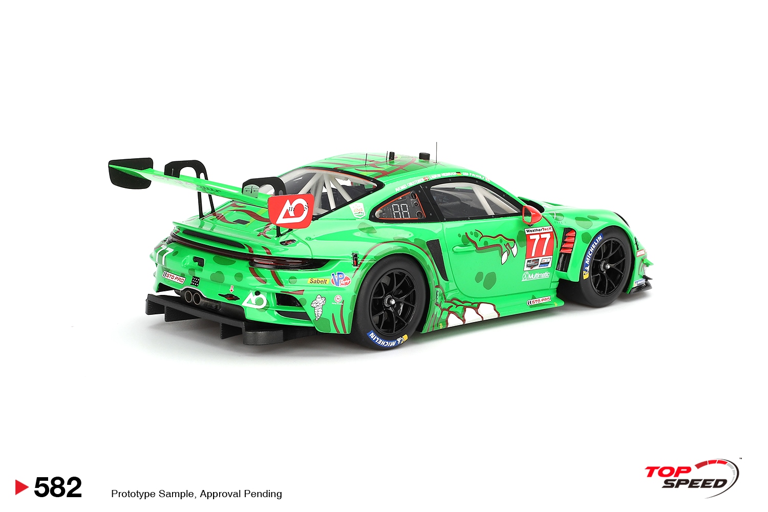 Porsche 911 992 GT3 R #77 AO Racing Daytona 24H GTD PRO 2nd 2024 1:18 TopSpeed Models