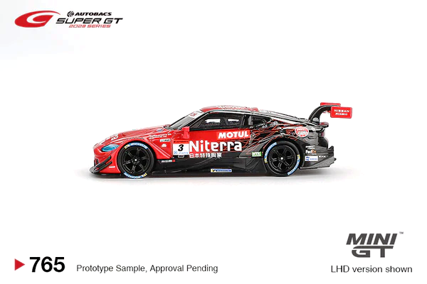 Nissan Z GT500 #3 "Niterra Motul Z" NDDP Racing Super GT Series 2023 1:64 Mini GT
