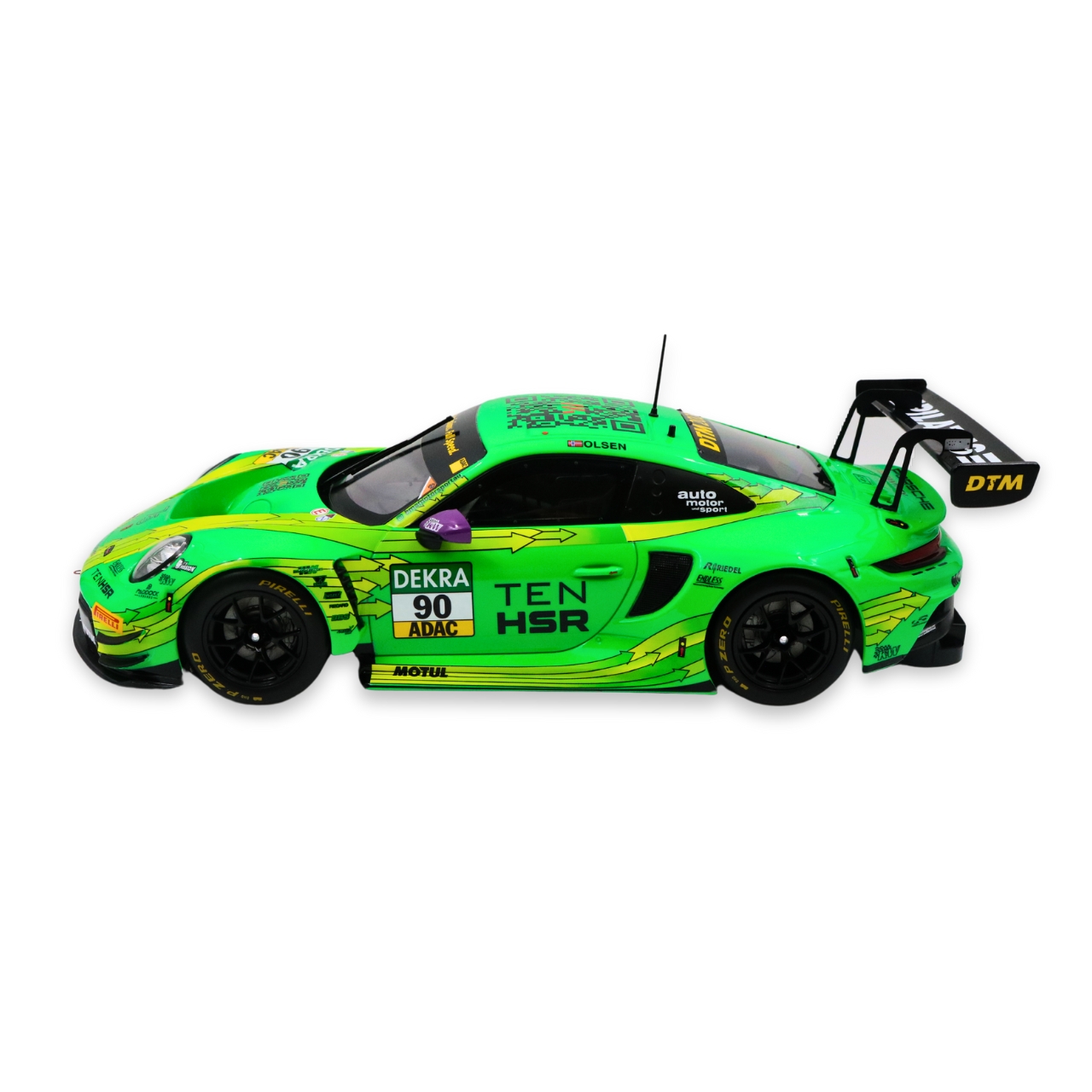 Porsche 911 992 GT3 R Team Manthey Racing #90 Dennis Olsen DTM 2023 1:18 Ixo Models