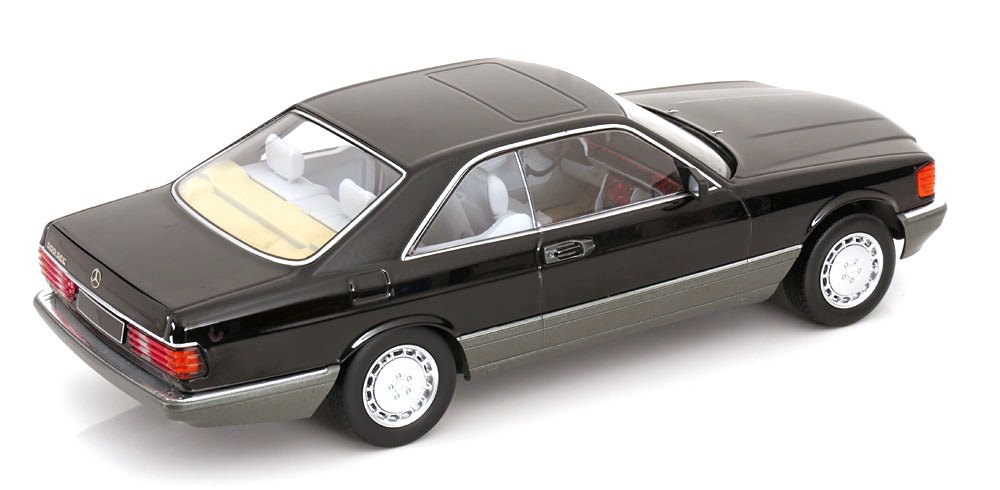 KK SCALE Mercedes Benz 500 SEC C126 1985 Noir 1/18, Miniature Collection Prévente