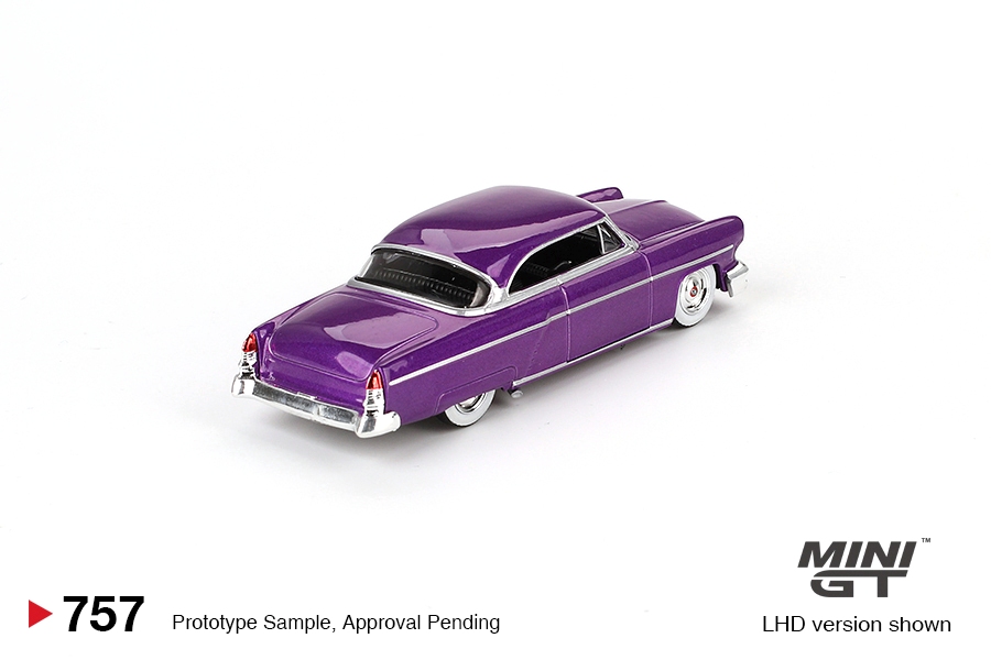 Lincoln Capri Hot Rod 1954 purple metallic 1:64 Mini GT