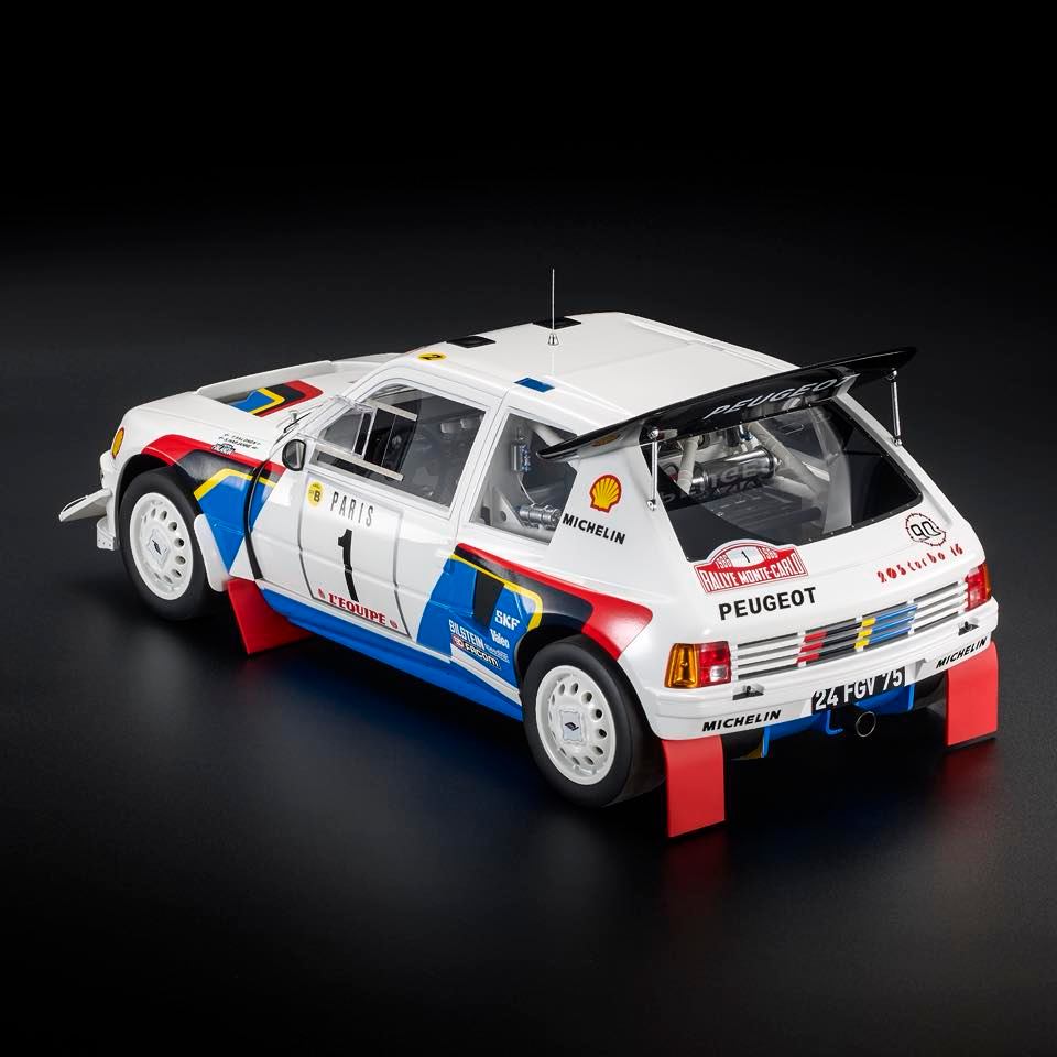 Peugeot 205 Turbo 16 EVO2 #1 Salonen/Harjane 2nd Rally Monte Carlo 1986 1:12 Top Marques Collectibles