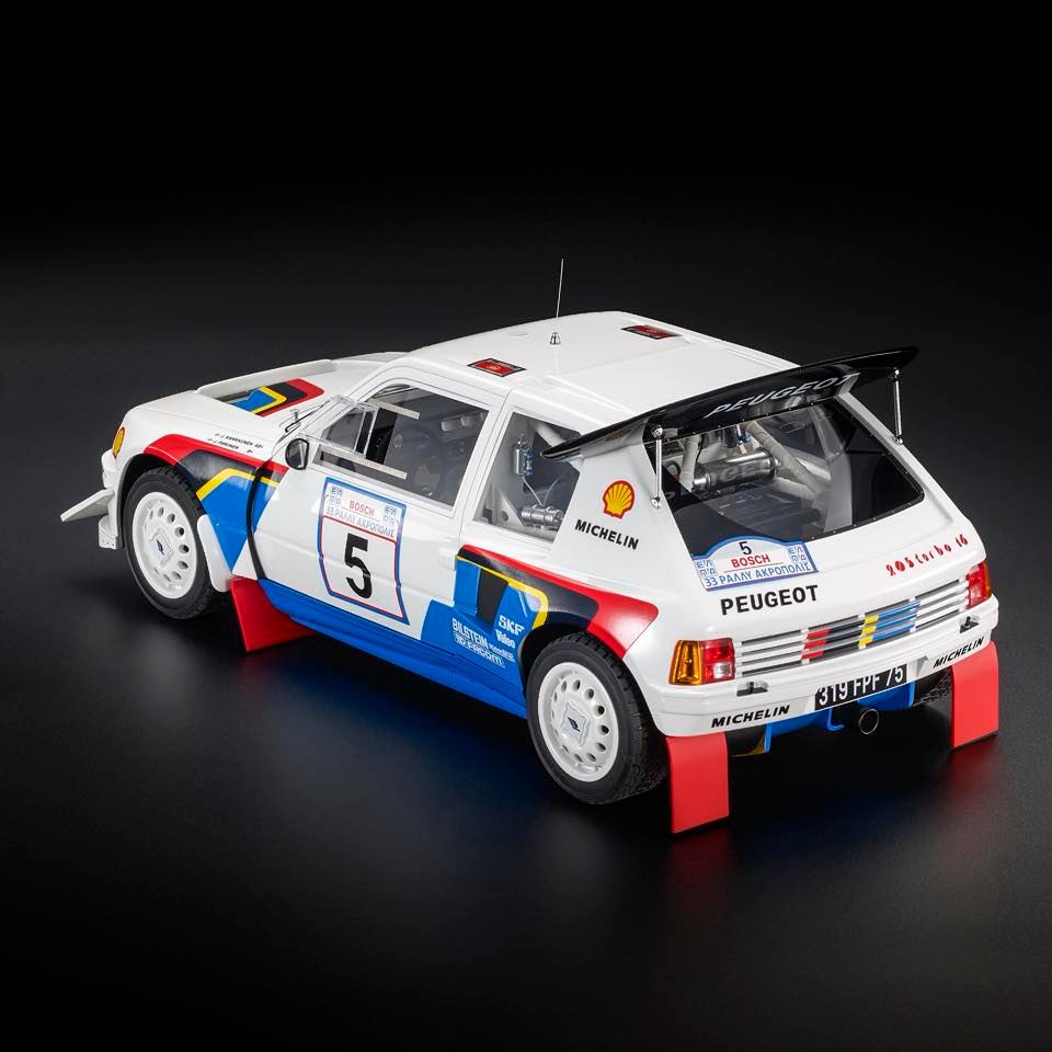 Peugeot 205 Turbo 16 EVO2 #5 Kankkunen/Piironen Winner Rally Acropolis 1986 1:12 Top Marques Collectibles