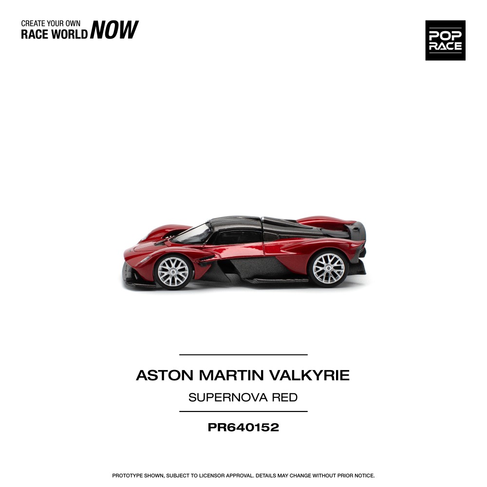 Aston Martin Valkyrie supernova red 1:64 Pop Race Limited