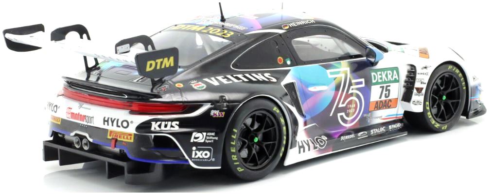 Porsche 911 992 GT3 R Team KUS Bernhard #75 L.Heinrich DTM 2023 1:18 Ixo Models