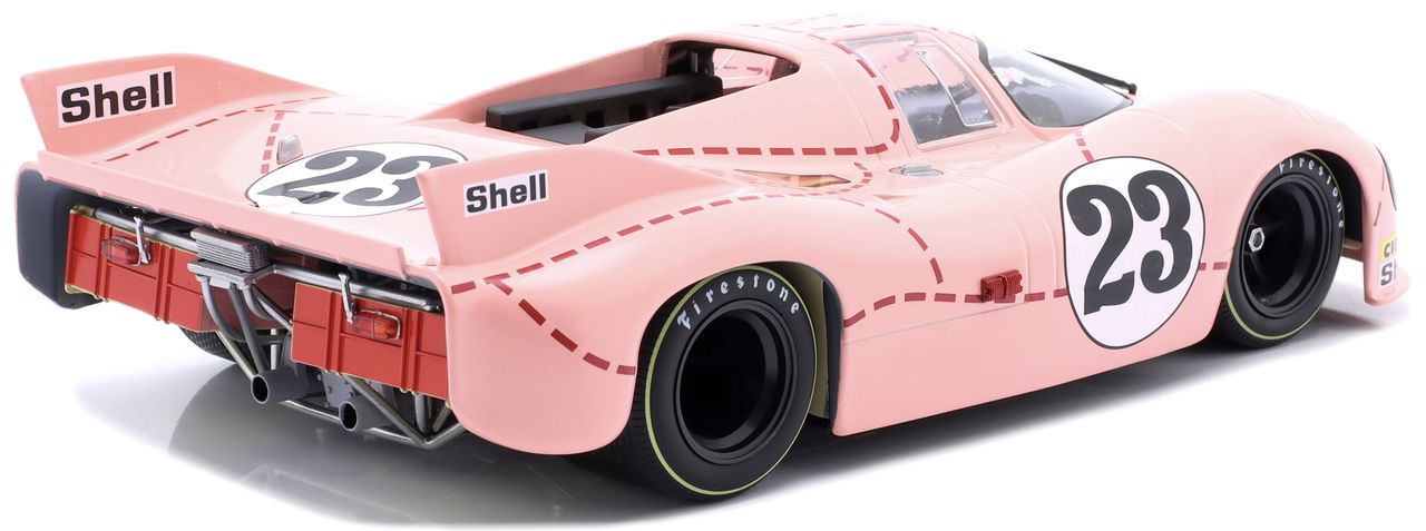 Porsche 917/20 4.9L Team Martini International Racing Pink Pig #23 Jost/Kauhsen Practice 24H Le Mans 1971 1:18 Werk83