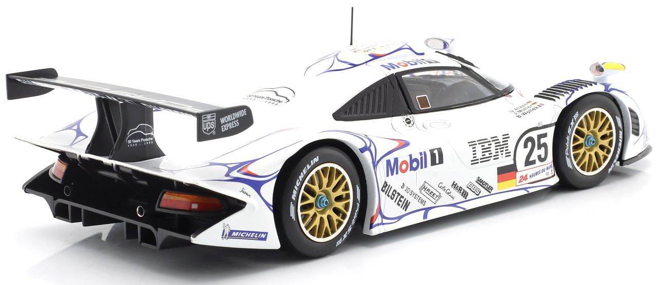 Porsche 911 GT1-98 3.2L Turbo Team Porsche AG Mobil-1 #25 Alzen/Muller/Wollek 2nd 24H Le Mans 1998 1:18 Werk83