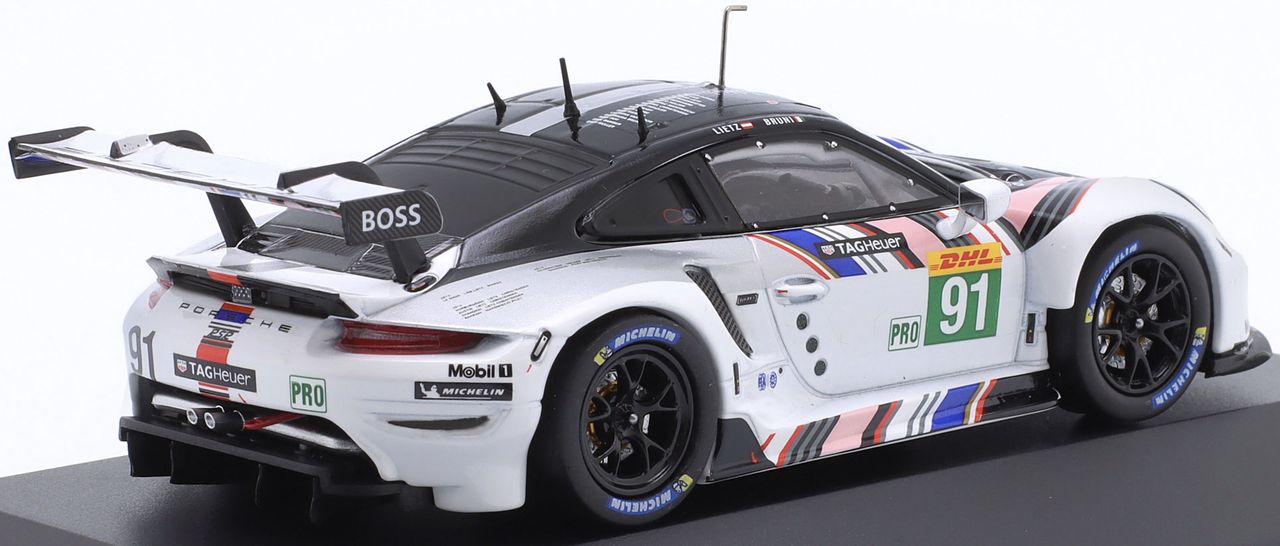 Porsche 911 RSR-19 Goodbye Team Porsche GT #91 Bruni/Lietz Last Race WEC 8H Bahrain 2022 1:43 Ixo Models