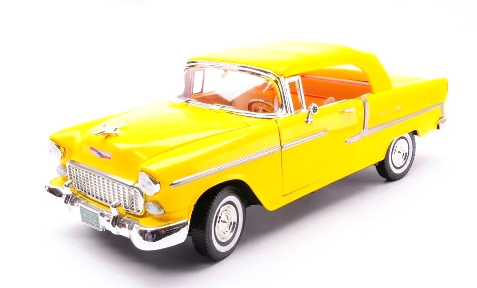 Chevrolet Bel Air Convertible 1955 yellow 1:18 Motor Max
