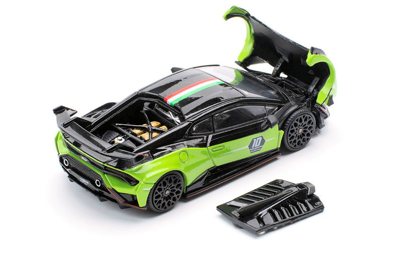 Lamborghini Huracan STO (LP640-2 10 Anniversario green/black 1:64 Pop Race