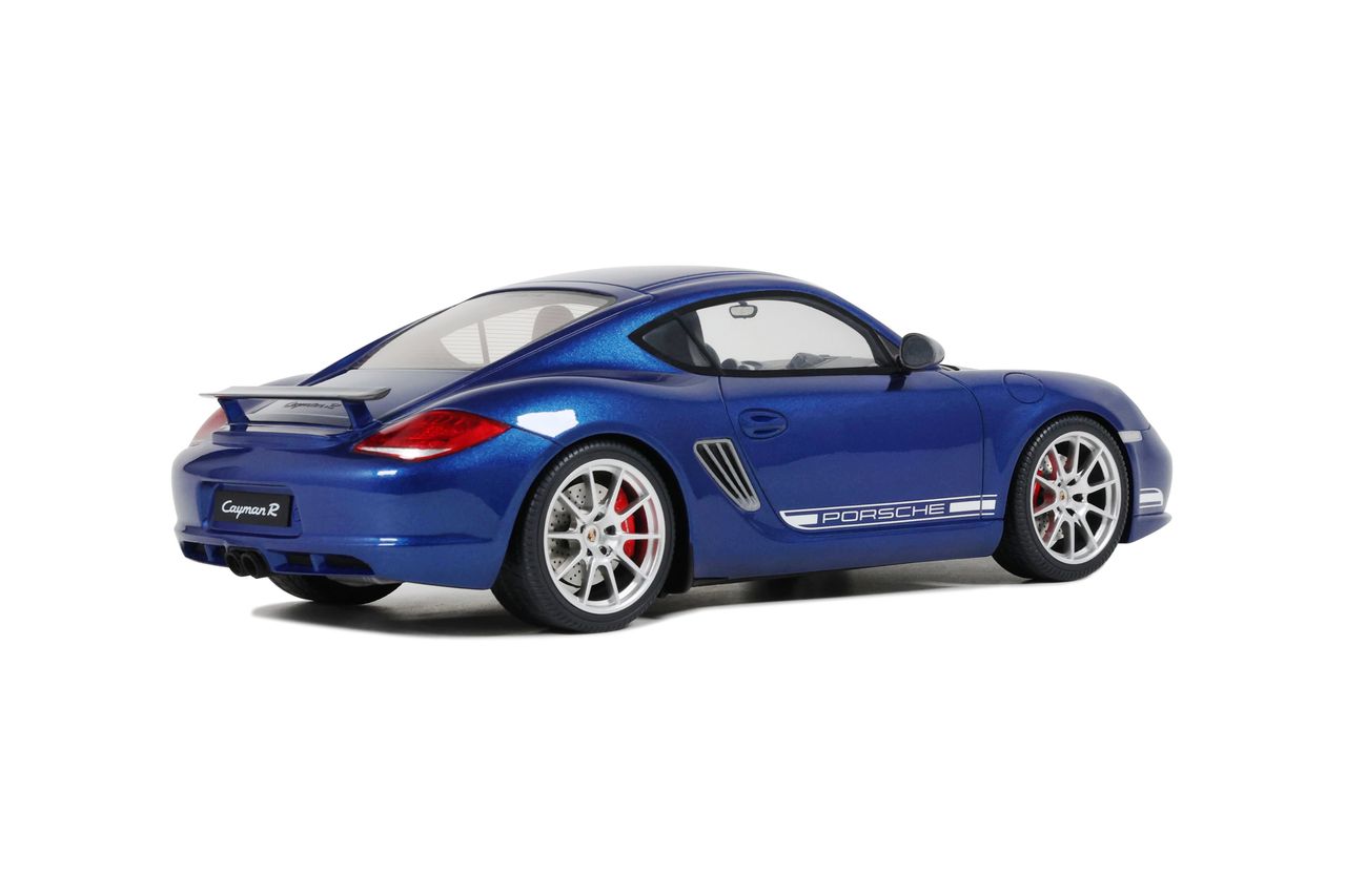 Porsche Cayman R 2012 aqua blue metallic 1:18 GT Spirit