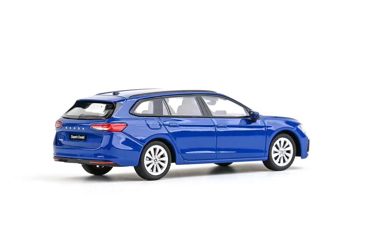 Škoda Superb IV Combi 2023 modrá energy 1:43 Abrex