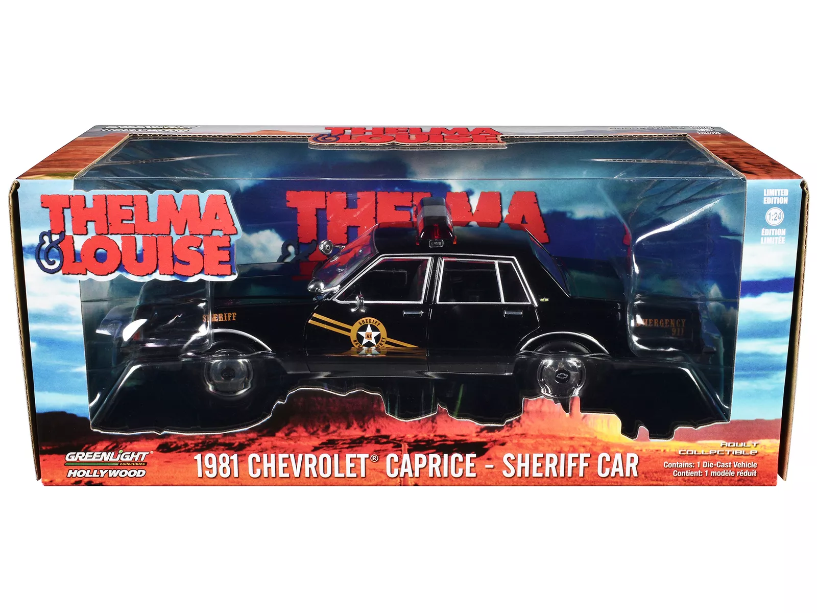 Chevrolet Caprice Classic Navajo County AZ Sheriff 1981 Thelma & Louise 1991 1:24 Greenlight