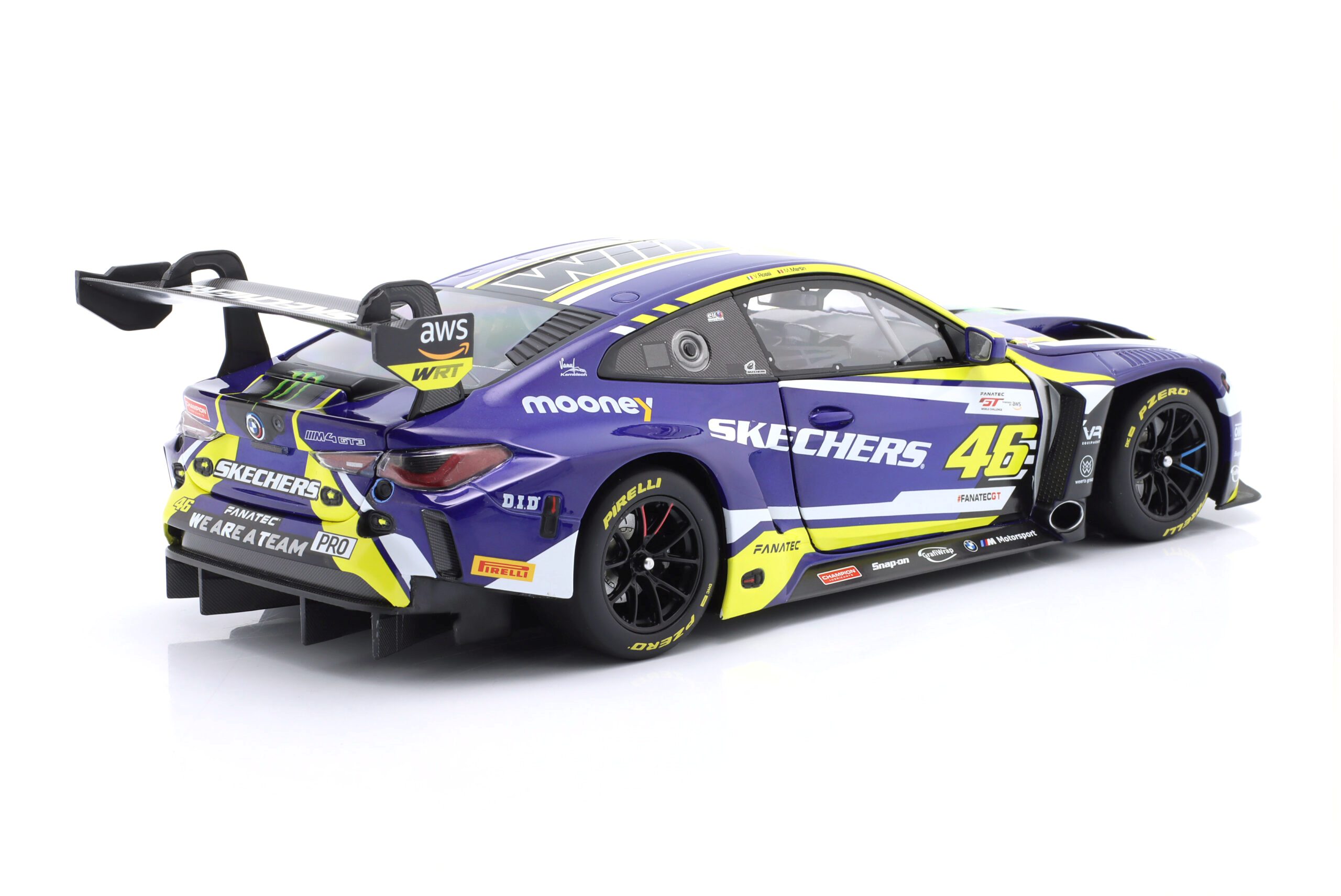 BMW M4 GT3 #46 Rossi/Martin First Podium GTWCE Brands Hatch 2023 1:18 Minichamps