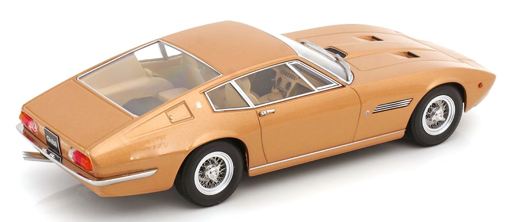 Maserati Ghibli Coupe 1969 gold metallic 1:18 KK Scale