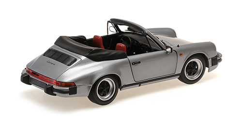 Minichamps 1/18 – Porsche 911 Carrera 3.2 Cabriolet – 1983 – Gris – Neuf