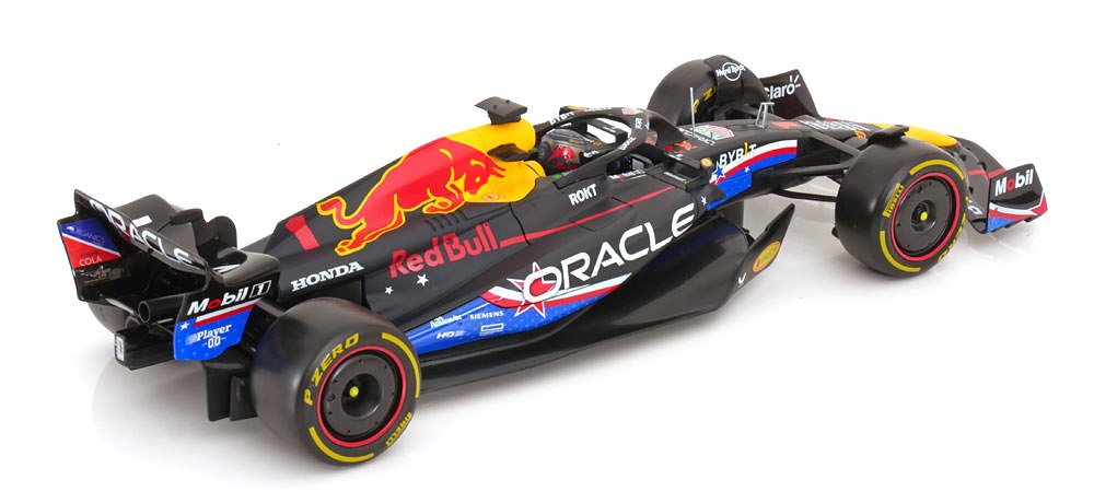 Red Bull F1 RB19 Oracle #1 M.Verstappen Austin GP 2023 1:18 Bburago