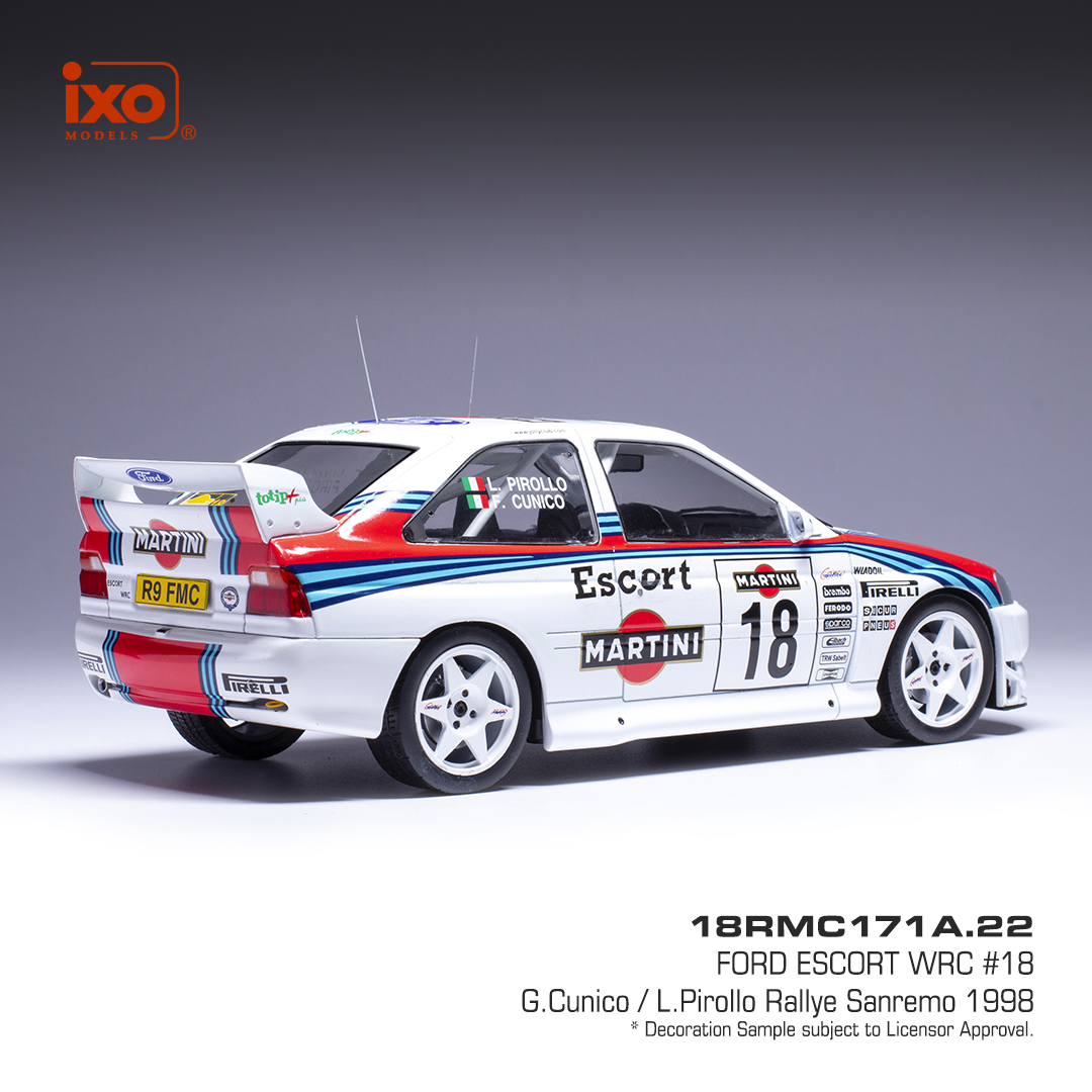 Ford Escort #18 Cunico/Pirollo WRC Rallye Sanremo 1998 1:18 Ixo Models