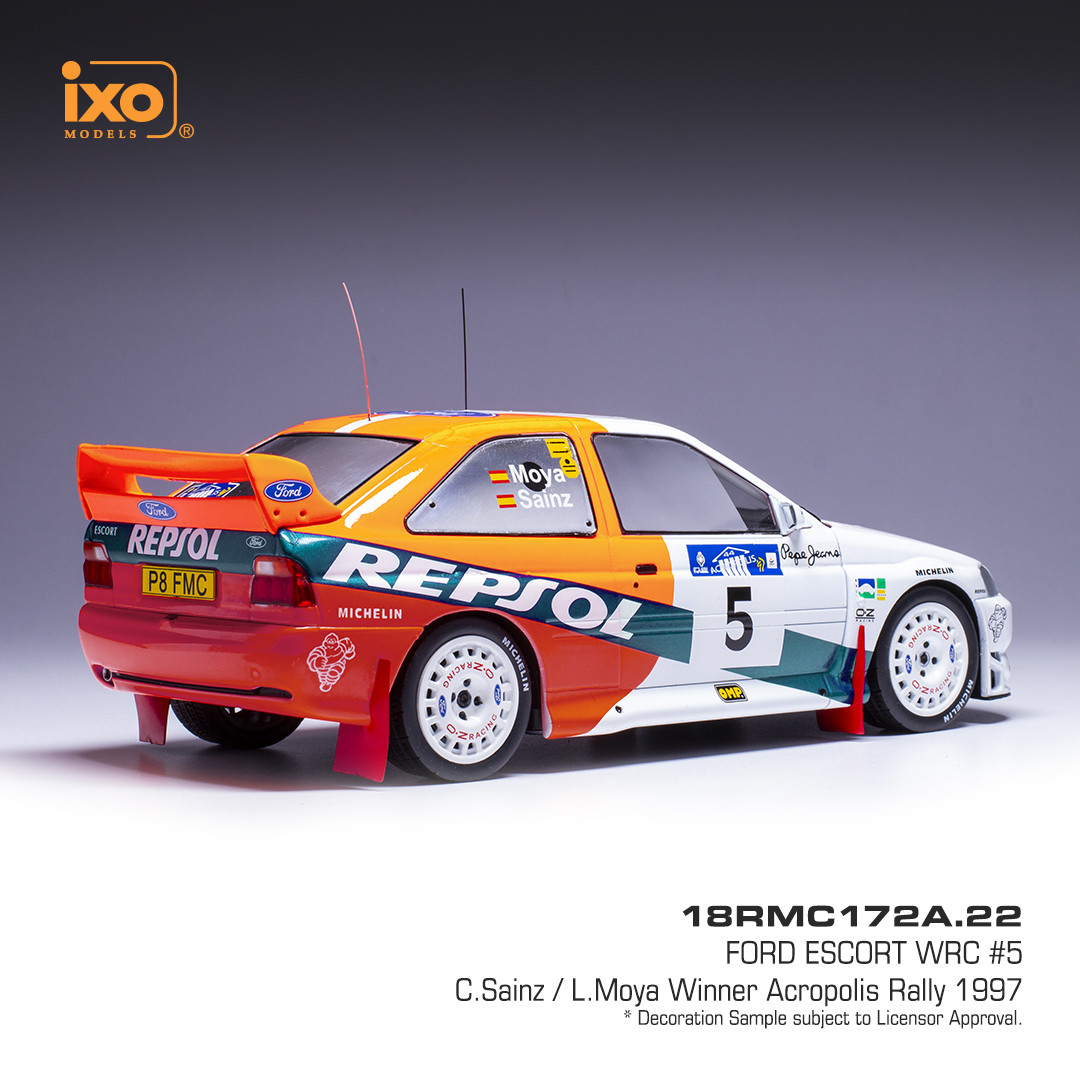 Ford Escort #5 Sainz/Moya WRC Akropolis 1997 1:18 Ixo Models