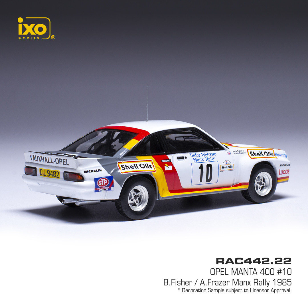 Opel Manta 400 #10 Fisher/Frazer Rallye Manx 1985 1:43 Ixo Models