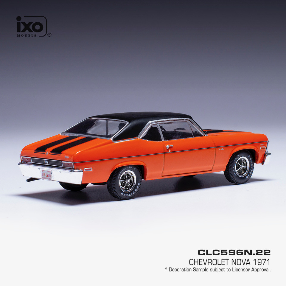 Chevrolet Nova SS 1971 orange/black 1:43 Ixo Models