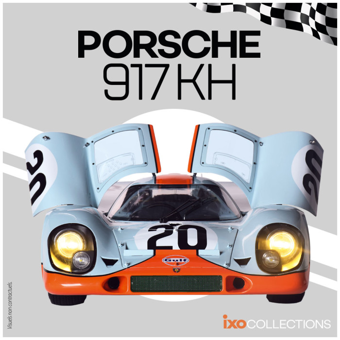 Porsche 917K #20 Gulf 24H Le Mans 1970 1:8 Ixo Models 