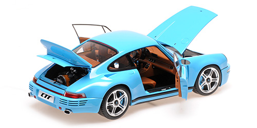 Porsche RUF CTR Anniversary 2017 bavarian sky blue 1:18 Almost Real