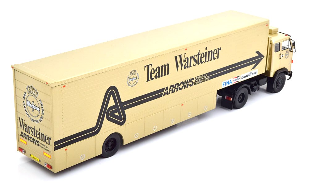 Volvo F89 Team Warsteiner Arrows Race Transport 1:43 Ixo Models