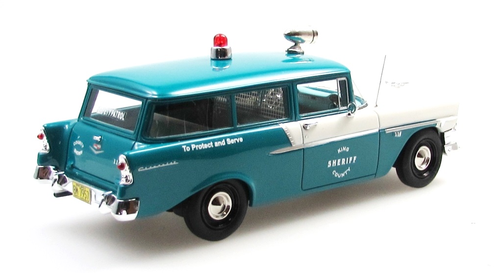 Chevrolet 150 Handyman Police 1956 turquoise/white 1:43 Esval Models